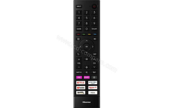 HISENSE 65A7GQ - T&eacute;l&eacute;commande