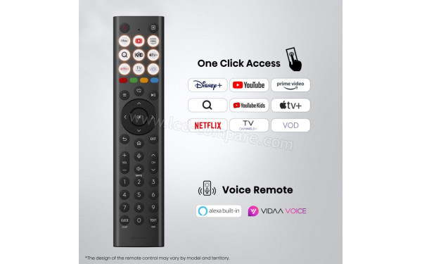 HISENSE 65A7S - T&eacute;l&eacute;commande