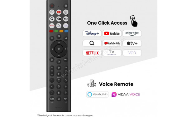 HISENSE 65A86Q - T&eacute;l&eacute;commande