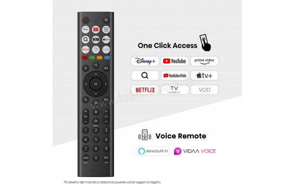 HISENSE 65E63QT - T&eacute;l&eacute;commande