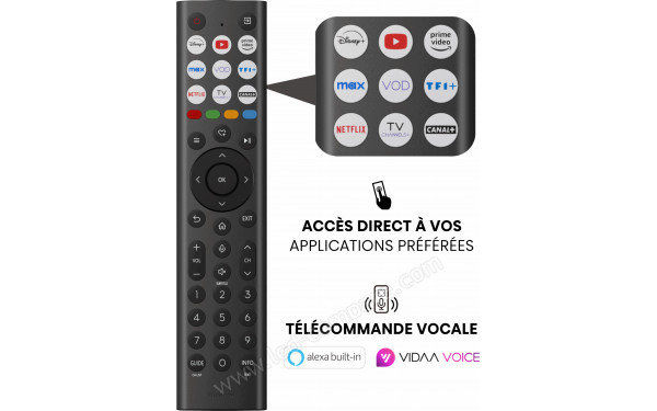 HISENSE 65E8Q - T&eacute;l&eacute;commande