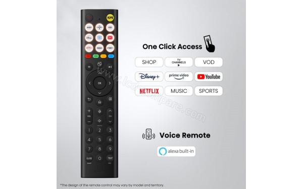 HISENSE 65U7SE - T&eacute;l&eacute;commande