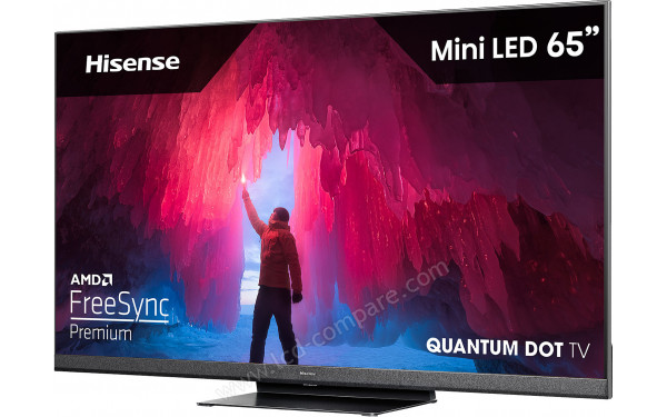 HISENSE 65U8HQ - Vue 3/4 droite
