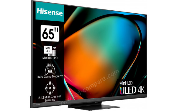 HISENSE 65U8KQ - Vue 3/4 gauche