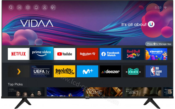 HISENSE 70A6GG - Vue de face