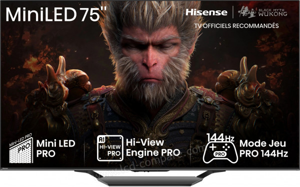 HISENSE 75U7NQ - Vue de face