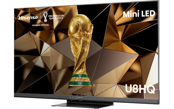 HISENSE 75U8HQ - Vue 3/4 droite