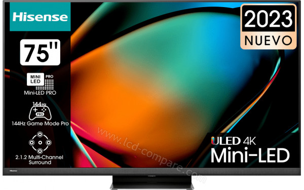 HISENSE 75U8KQ - Vue de face