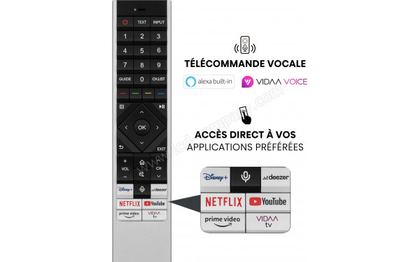 HISENSE 75U8KQ - T&eacute;l&eacute;commande