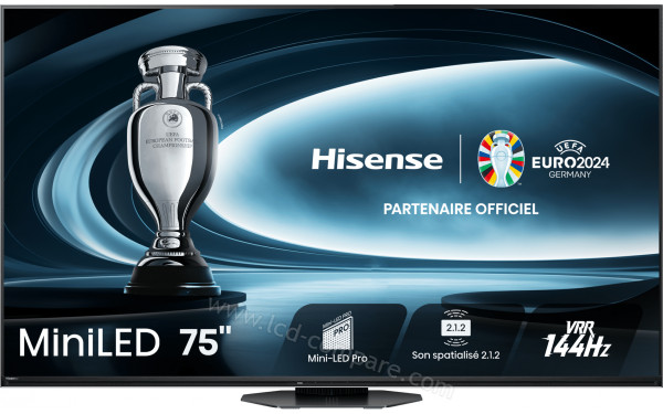 HISENSE 75U8NQ - Vue de face