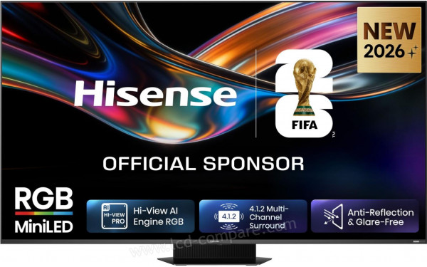HISENSE 75UR9S - Vue de face