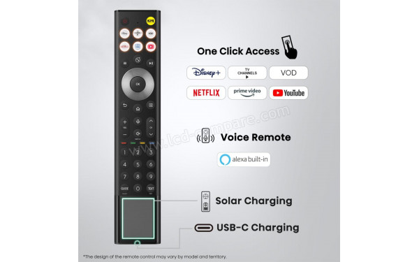 HISENSE 75UR9S - T&eacute;l&eacute;commande