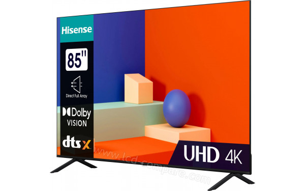 HISENSE 85A69K - Vue 3/4 droite