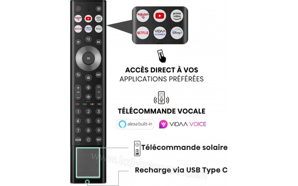HISENSE 85U7NQ - T&eacute;l&eacute;commande