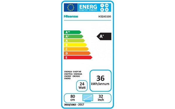 HISENSE H32A5120 - &Eacute;tiquette &eacute;nergie