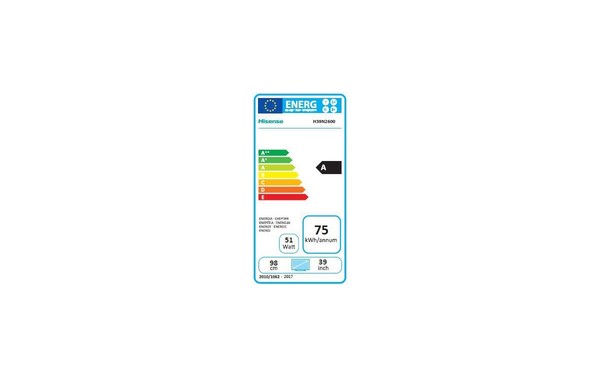 HISENSE H39N2600 - &Eacute;tiquette &eacute;nergie