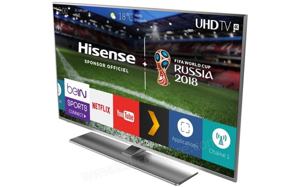 HISENSE H43A6570 - Vue 3/4 droite