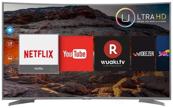 HISENSE H55M6600 - Vue de face (cr&eacute;dit : Boulanger)