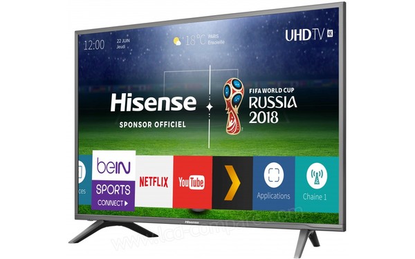 HISENSE H55NEC5600 - Vue 3/4 droite