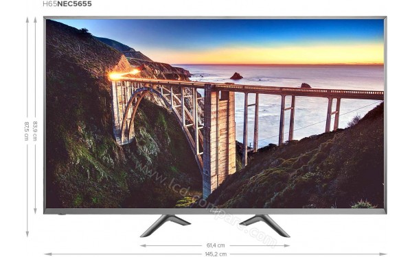 HISENSE H65NEC5655 - Vue de face