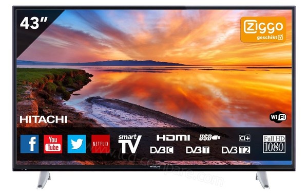 HITACHI 43HB6T62 - Vue de face