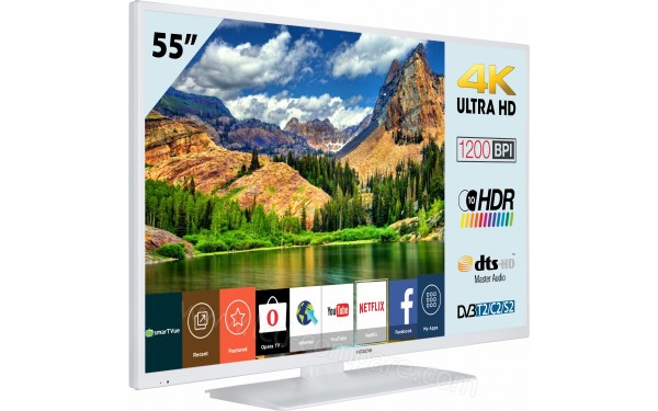 HITACHI 49HK6001W - Vue 3/4 gauche