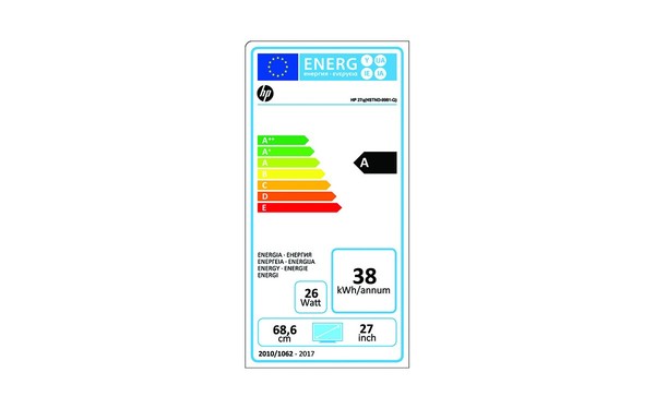 HEWLETT PACKARD HP 27q - &Eacute;tiquette &eacute;nergie