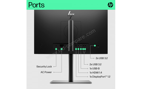 HEWLETT PACKARD HP E22 G5 - Vue de l'arri&egrave;re