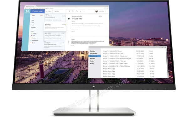 HEWLETT PACKARD HP E23 G4 - Vue de face