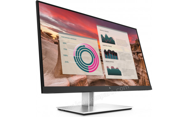 HEWLETT PACKARD HP E27u G4 - Vue 3/4 gauche