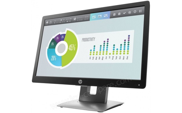 HEWLETT PACKARD HP EliteDisplay E202 - Vue 3/4 droite
