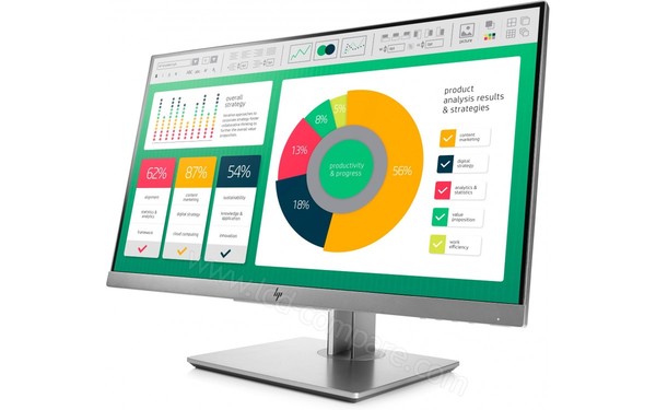 HEWLETT PACKARD HP EliteDisplay E223 - Vue 3/4 droite