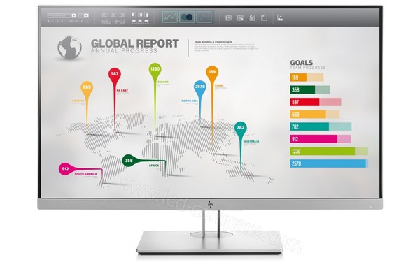 HEWLETT PACKARD HP EliteDisplay E273q - Vue de face