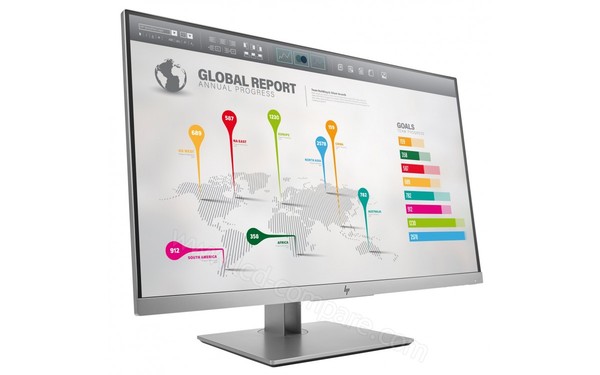 HEWLETT PACKARD HP EliteDisplay E273q - Vue 3/4 gauche