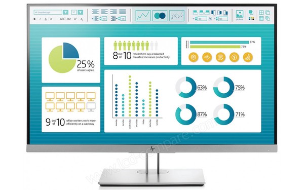 HEWLETT PACKARD HP EliteDisplay E273 - Vue de face