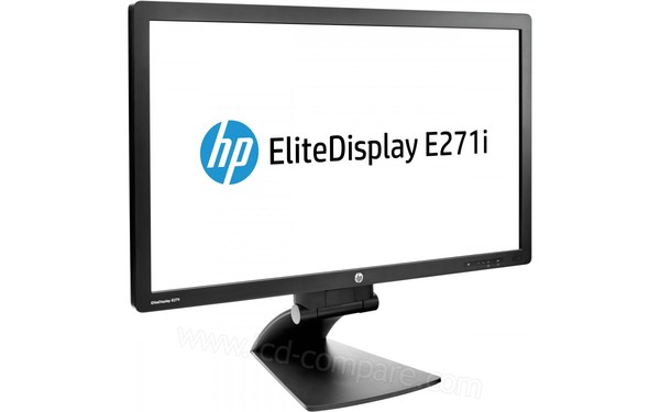 HEWLETT PACKARD HP EliteDisplay E271i Noir - Vue 3/4 gauche