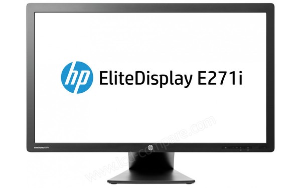 HEWLETT PACKARD HP EliteDisplay E271i Noir - Vue de face