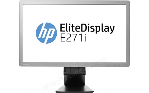HEWLETT PACKARD HP EliteDisplay E271i Argent - Vue de face