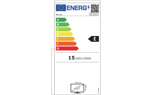 HEWLETT PACKARD HP M24fe - &Eacute;tiquette &eacute;nergie v2