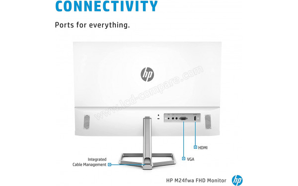 HEWLETT PACKARD HP M24fwa - Vue de l'arri&egrave;re