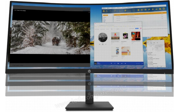 HEWLETT PACKARD HP M34d - Vue de face r&eacute;glage hauteur