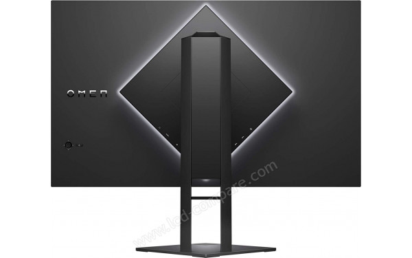 HEWLETT PACKARD HP Omen 27i - Vue de l'arri&egrave;re avec Ambient Lighting blanc