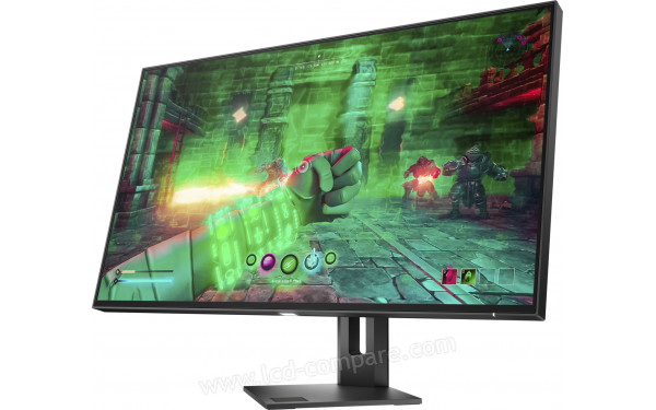 HEWLETT PACKARD HP Omen 27u - Vue 3/4 droite