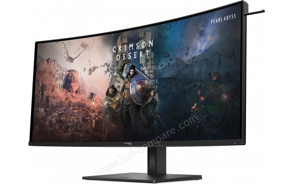 HEWLETT PACKARD HP HyperX OMEN OLED 34 - Vue 3/4 droite