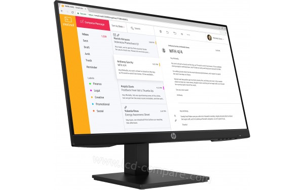 HEWLETT PACKARD HP P24h G4 - Vue 3/4 gauche