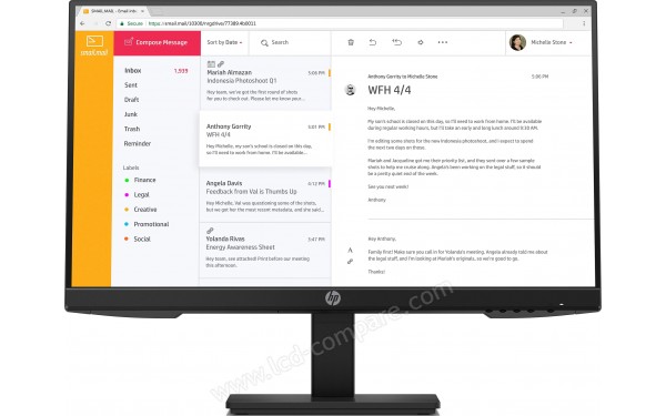 HEWLETT PACKARD HP P24h G4 - Vue de face