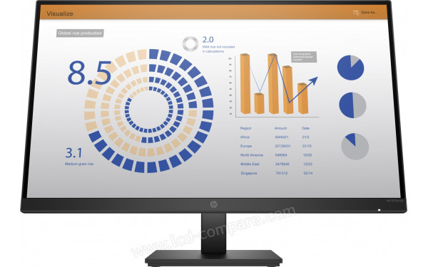 HEWLETT PACKARD HP P27q G4 - Vue de face