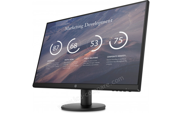 HEWLETT PACKARD HP P27v G4 - Vue 3/4 droite