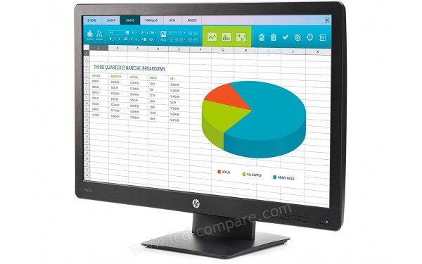 HEWLETT PACKARD HP ProDisplay P203 - Vue 3/4 droite