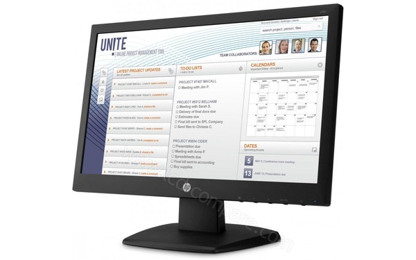 HEWLETT PACKARD HP V197 - Vue 3/4 droite